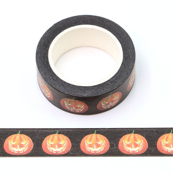 Silver Holographic Foil Pumpkin Washi Tape 15mm x 10m