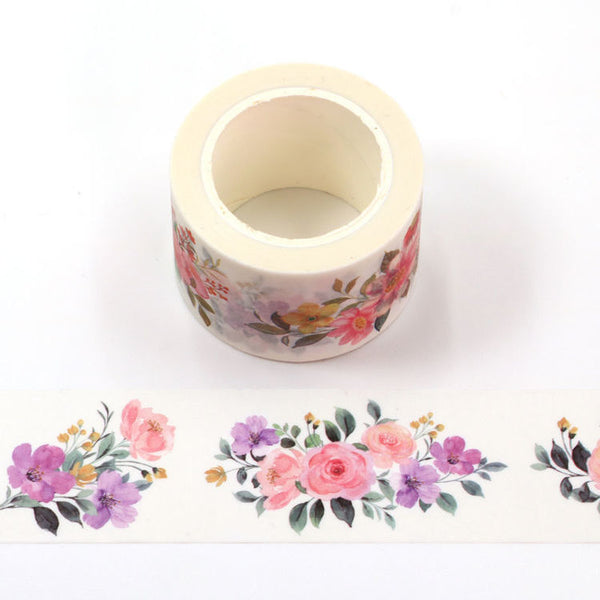 Water Color Flower Washi Tape 30mm x 10m