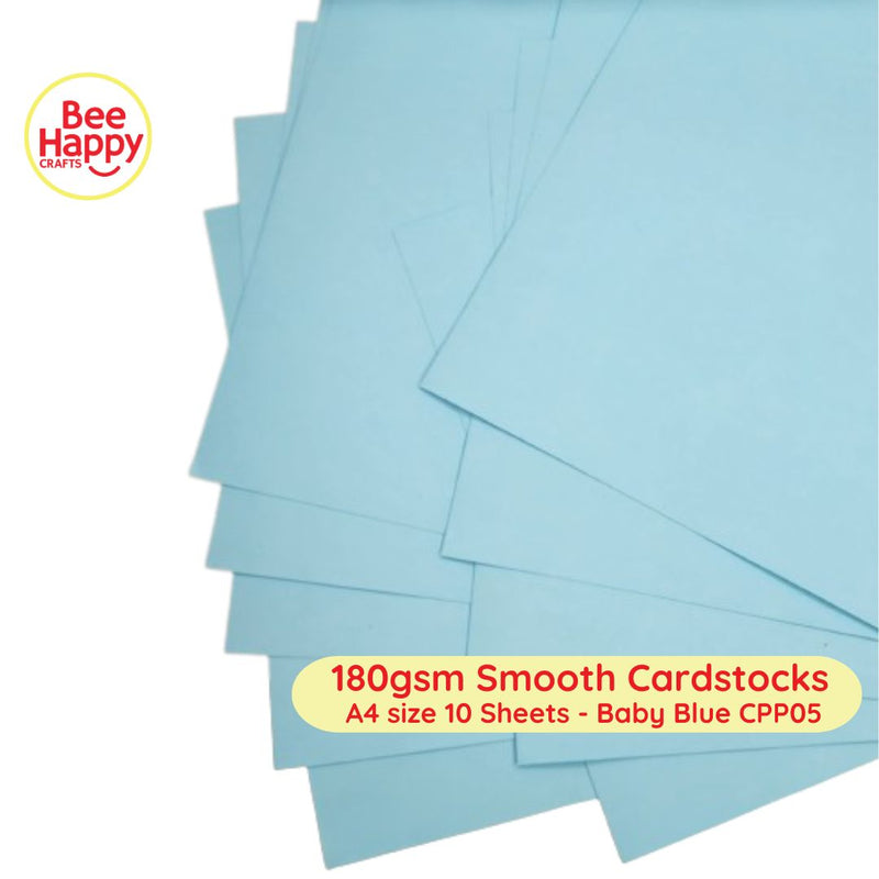 Bee Happy 180gsm Smooth Cardstocks 10 Sheets