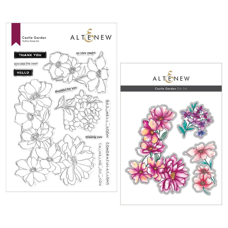 Altenew Castle Garden Stamp & Die Bundle