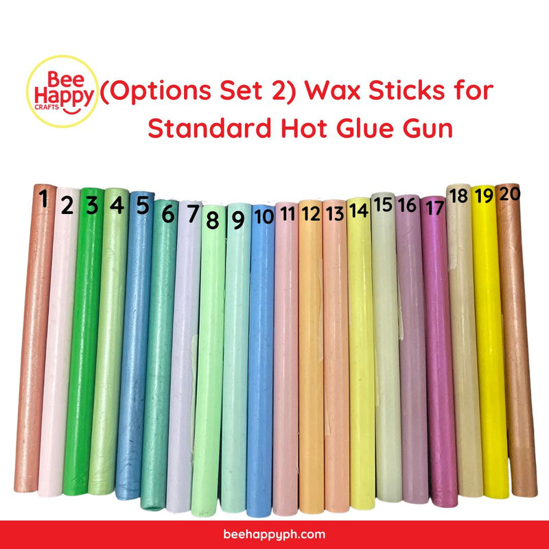(Options Set 2) Wax Sticks for Standard Hot Glue Gun