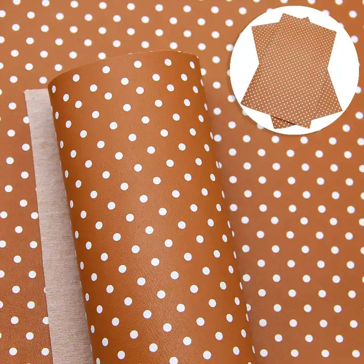 Bee Happy Faux Leather Sheets - Dots Printed