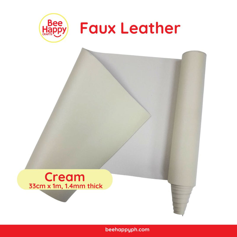 Bee Happy Thick Faux leather 33cm x 1m For Cricut, Silhouette, Sizzix and Brother
