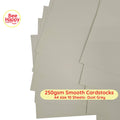 Bee Happy 250gsm Smooth Cardstocks 10 Sheets - Neutrals & Grays