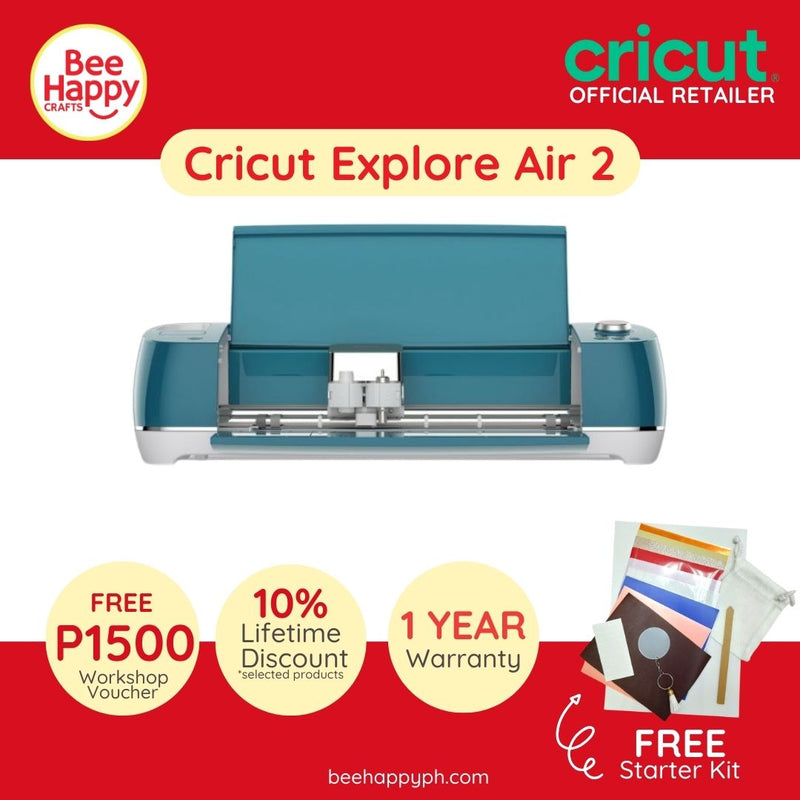 Cricut Explore Air 2 Electronic Cutting Machine + Free Starter Kit + Free Workshop
