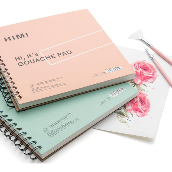 Miya Himi Gouache Pad 8.5 x 8.5 50 Sheets Mix Paper Pad