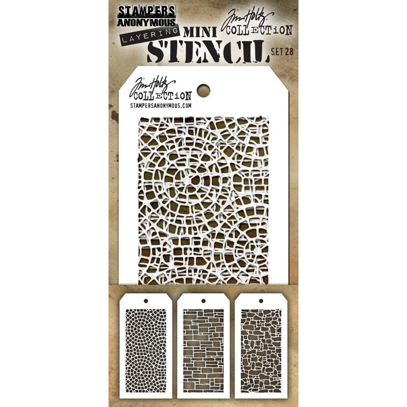 Stampers Anonymous Tim Holtz Mini Layered Stencil Set