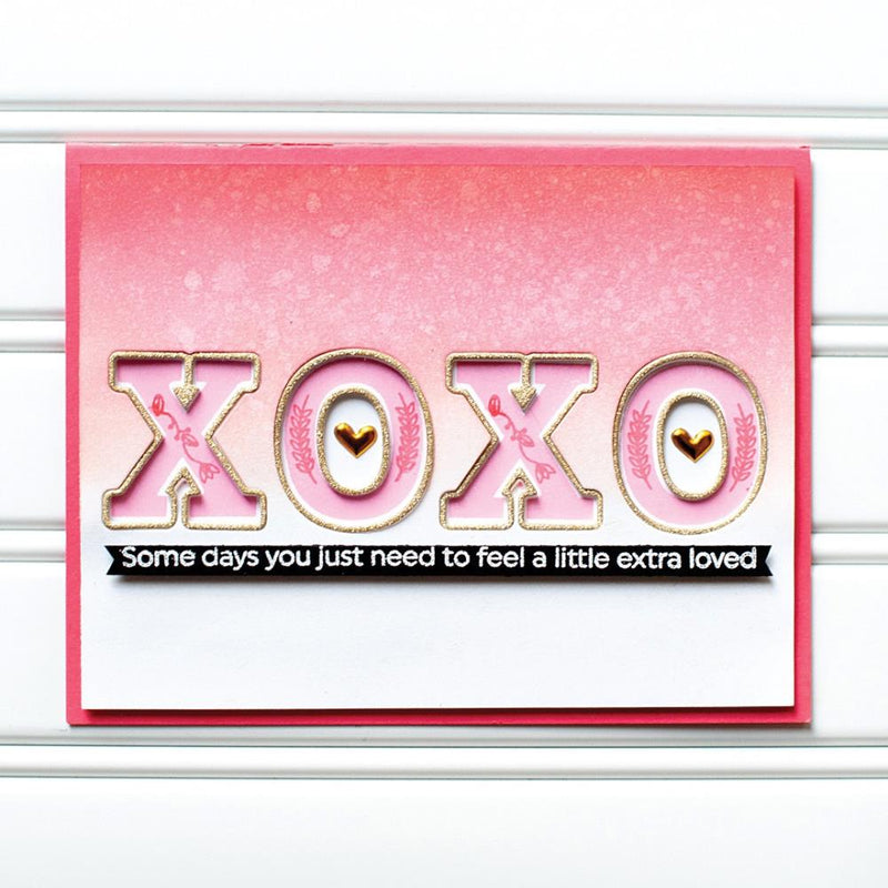 Pinkfresh Studio Adore Alpha Clear Stamp Set 6"X8"