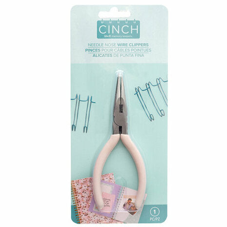 We R Memory Keepers Cinch Needle Nose Wire Clippers - Pink