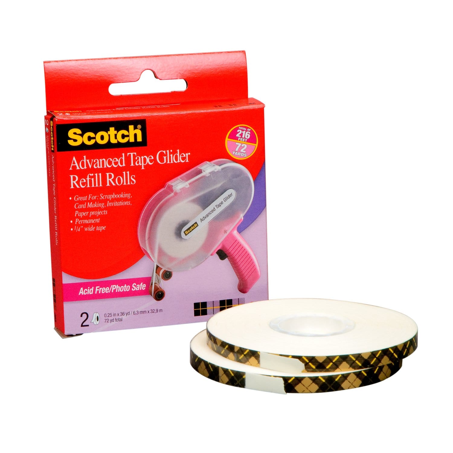 Scotch Advanced Tape Glider General Purpose Refills 2/Pkg