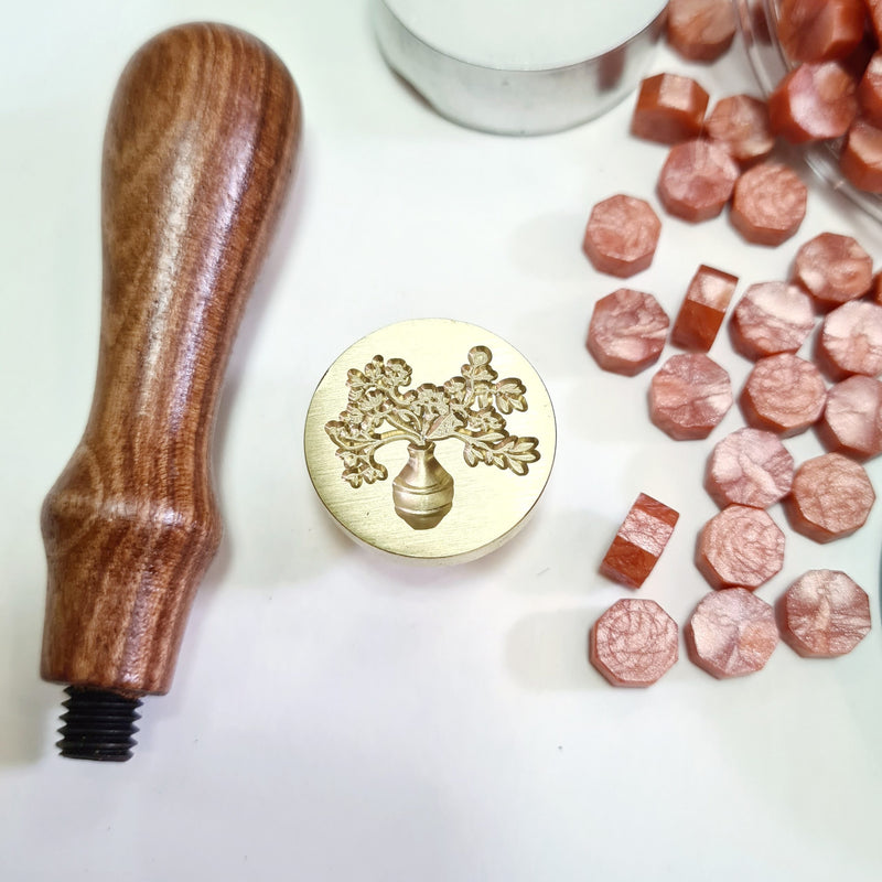 Exact Shape and 3D Wax Seal Stamps - Option 1 (1 Wax Seal Copper Head with Handle Only)