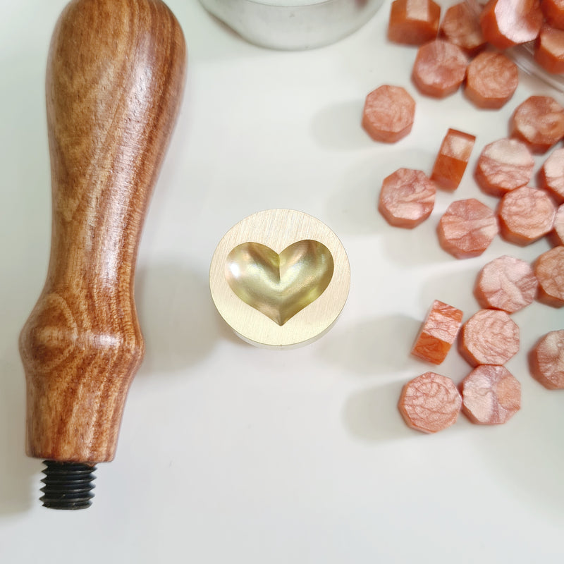 Exact Shape and 3D Wax Seal Stamps - Option 2 (1 Wax Seal Copper Head with Handle Only)