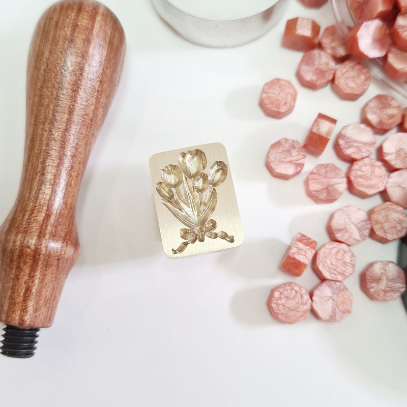 Exact Shape and 3D Wax Seal Stamps - Option 1 (1 Wax Seal Copper Head with Handle Only)