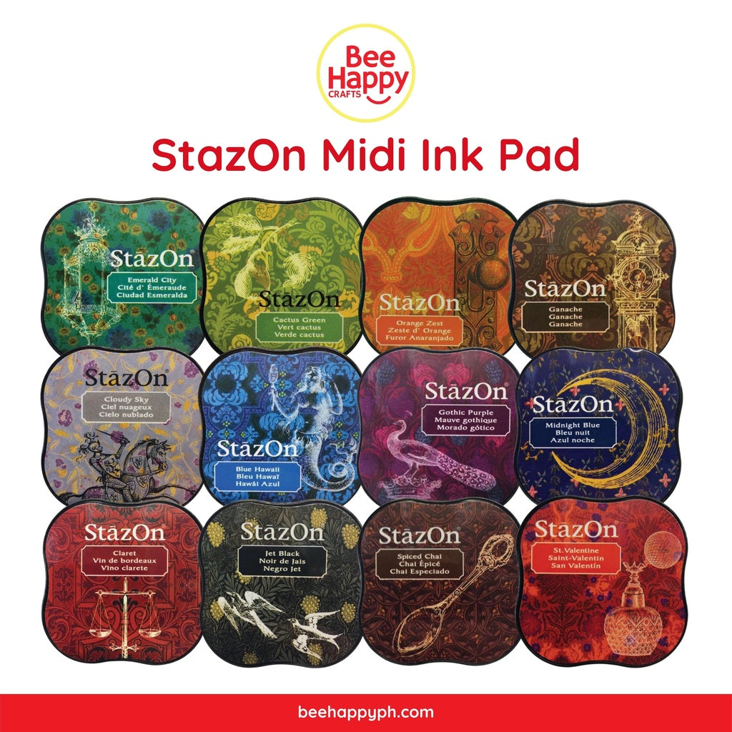 Tsukineko stazon Midi Pad, alzavola Blu
