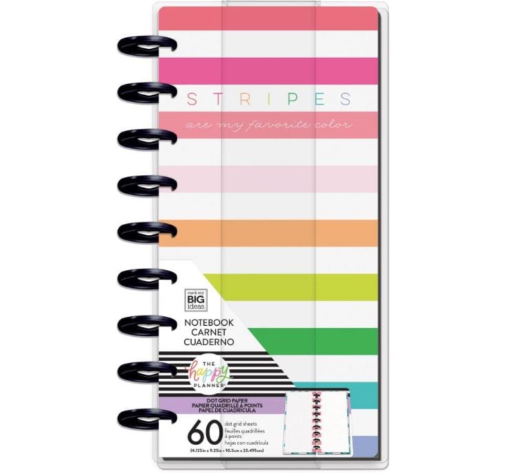 Stripes Are Happy Planner Half Sheet Fill Paper 60/Pkg