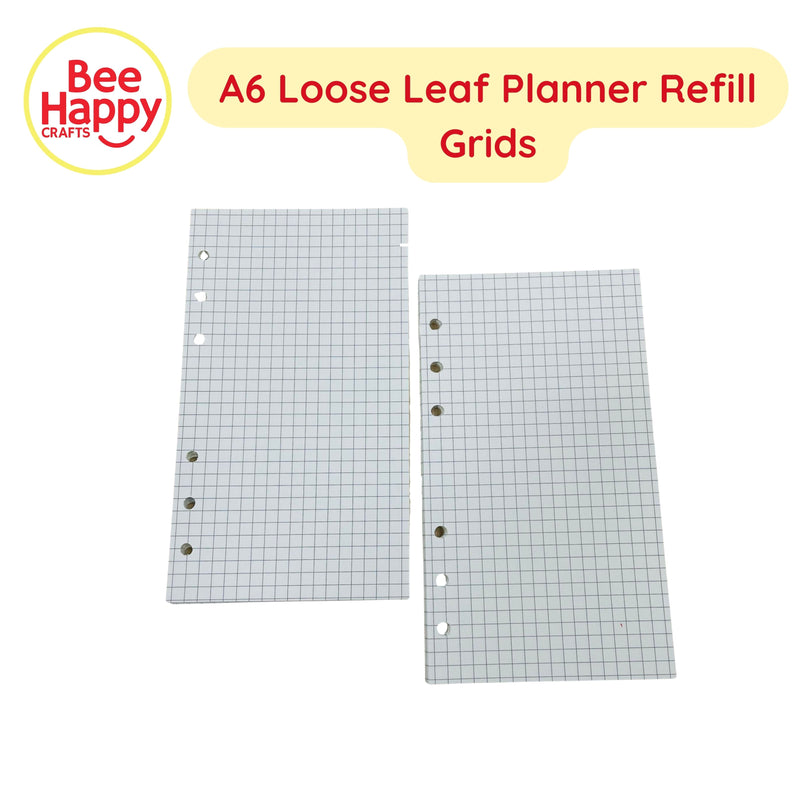 A6 Loose Leaf Planner Refill and Pockets for Ring Binder