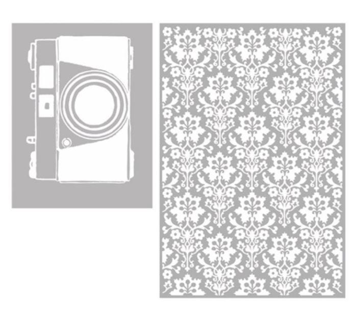 Project Life Camera/ Background Adventure Edition Embossing Folder 4" x 6" and 3" x 4"