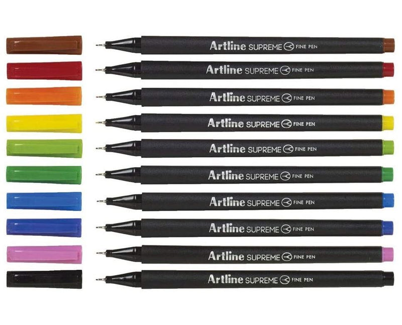Artline Supreme Fine Pen 0.4mm 10's