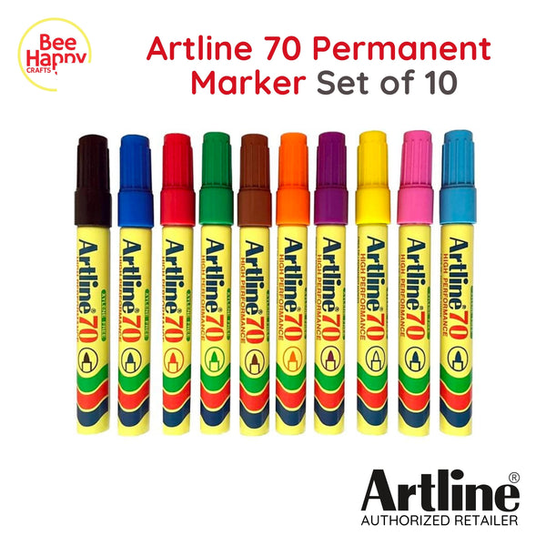 Artline 70 Permanent Marker Set of 10