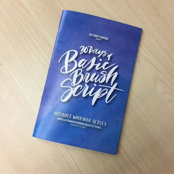 The Craft Central Basic Brush Script Workbook