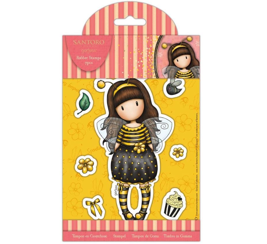 Gorjuss Bee Loved Santoro's Rubber Stamp