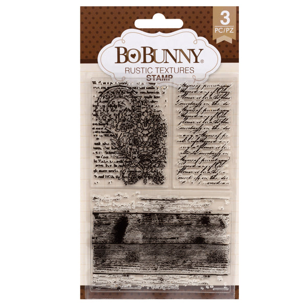 BoBunny Rustic Texture Clear Stamp Set 4" x 6"