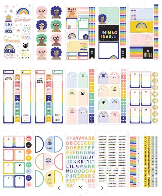 Me and My Big Ideas Bookish Value Pack Stickers Create 365 Happy Planner Stickers 680 Stickers
