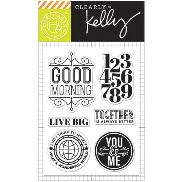 Hero Arts Live Big Kelly Purkey Clear Stamps 3" x 4"