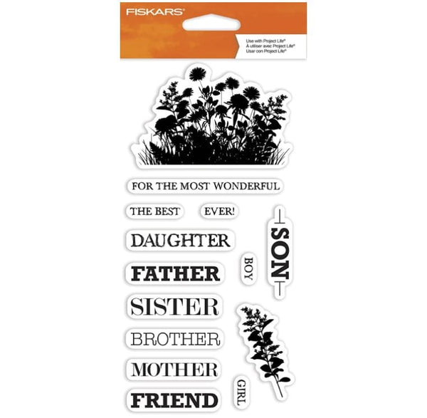 Fiskars Celebrate Family Clear Stamps