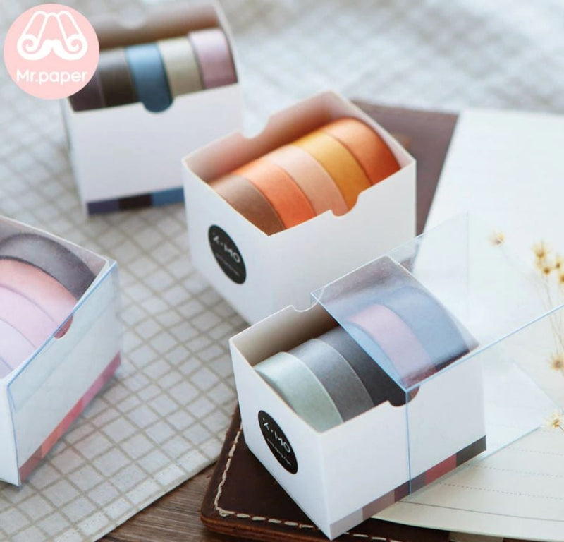 Neutral Color Tapes Solid Color Masking Tape Sets