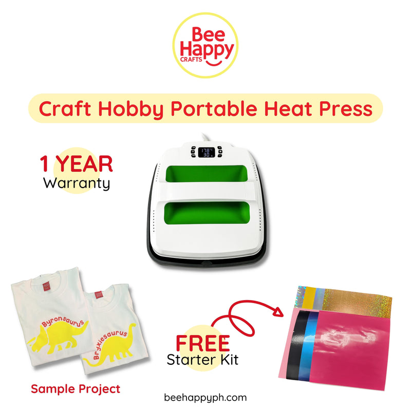 Craft Hobby Portable Heat Press for Heat Transfer Vinyl (HTV) or Iron On (220V)