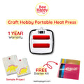 Craft Hobby Portable Heat Press for Heat Transfer Vinyl (HTV) or Iron On (220V)
