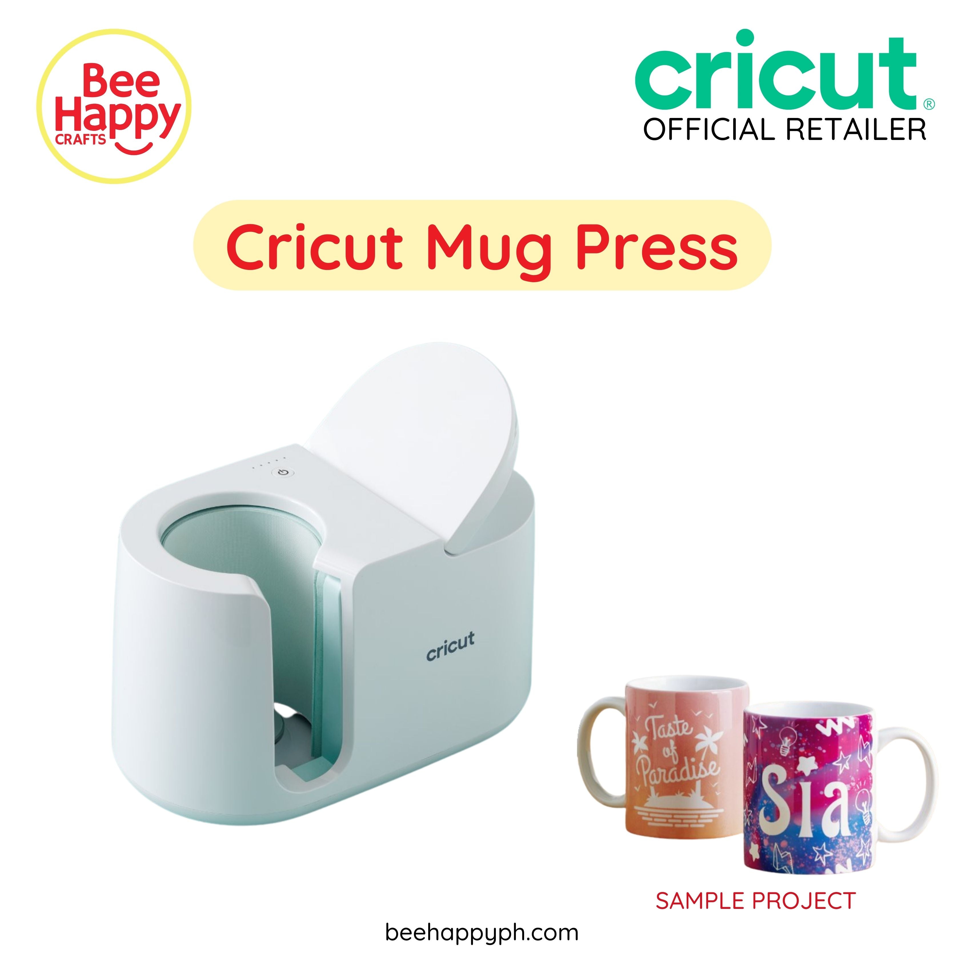 Cricut Mug Press US, Heat Press for Sublimation Mug Projects, One-Touch  Setting, For Infusible Ink Materials & Mug Blanks 11 oz - 16 oz (Sold  Separately), Includes Auto-Off Safety Feature,White 