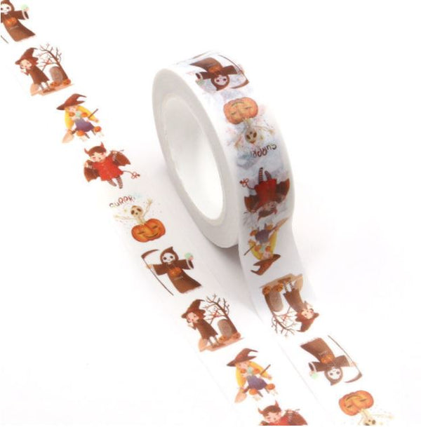 Death and the Witch Halloween Washi Tape 15mm x 10m