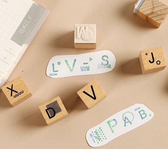Infeel.Me Decorative Letters/Alphabet Rubber Stamp Set 28pcs