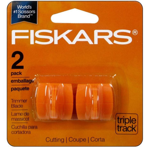 Fiskars Paper Trimmer Blade Refill Style I Triple Track Cutting 2pc