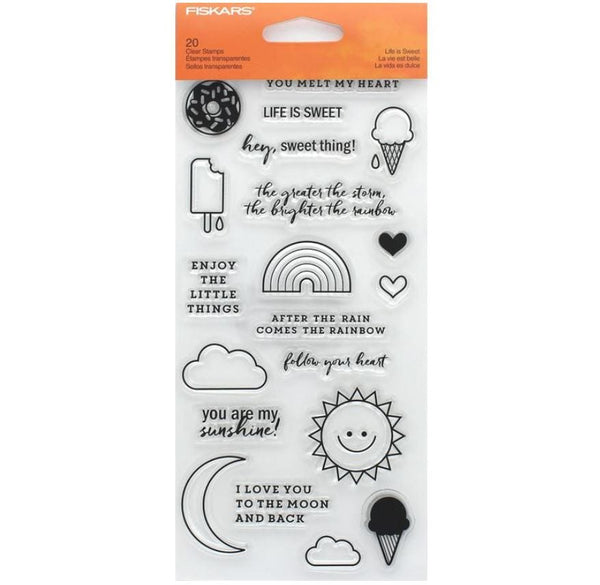 Fiskars Life is Sweet Clear Stamps