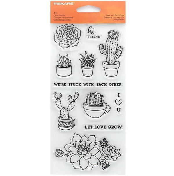 Fiskars Stuck with Each Other Clear Stamps