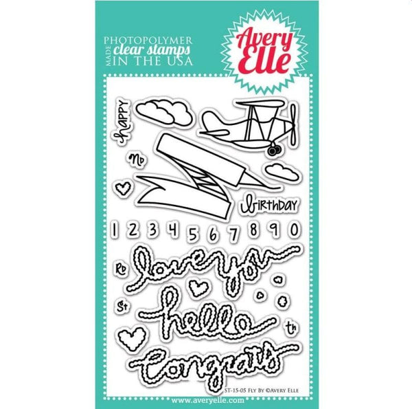 Avery Elle Fly By Avery Stamps Stamps 4" x 6"