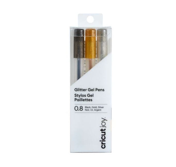 Cricut Joy&#x2122; Glitter Gel Pens Black/Gold/Silver 0.8mm