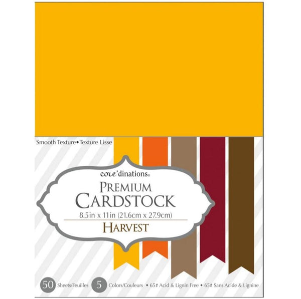 Core'dinations Harvest Value Pack Cardstock 8.5"X11" 50/Pkg
