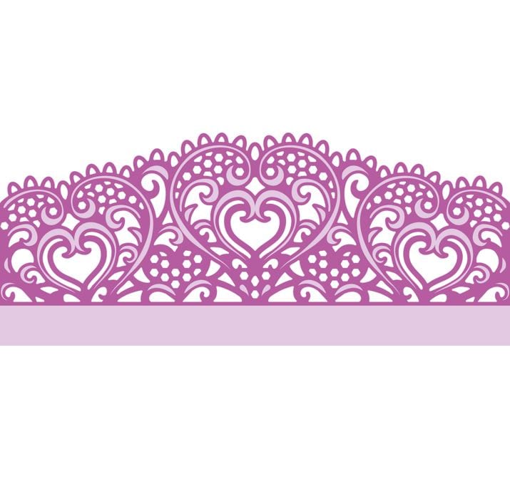 Crafter's Companion Heartfelt Wishes - Gemini Lace Edge'ables Metal Dies