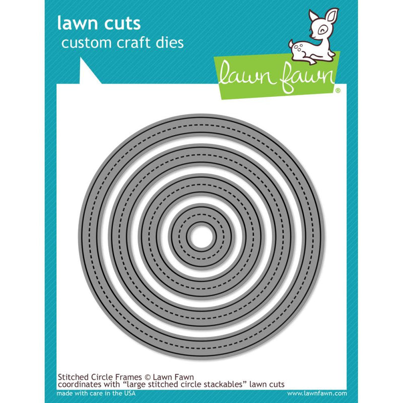Lawn Cuts Stitched Circle Frames Custom Craft Dies