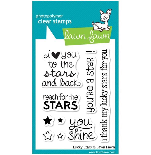 Lawn Fawn Lucky Stars Clear Stamps 3"x 4"