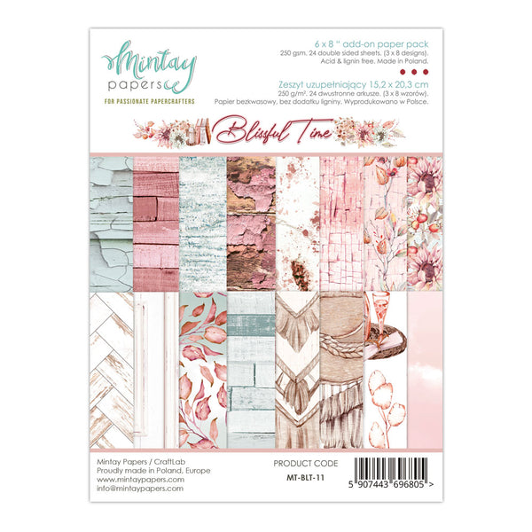 Mintay Blissful Time Add-On Paper Pad 6" x 8"