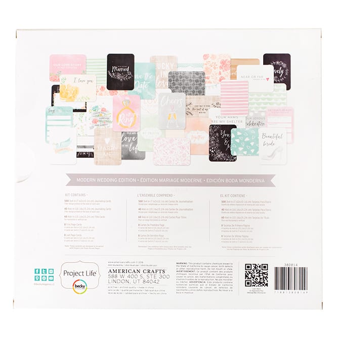 Project Life Modern Wedding (Core Kit and Sampler Set Available)