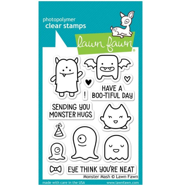 Lawn Fawn Monster Mash Clear Stamps 3"x 4"