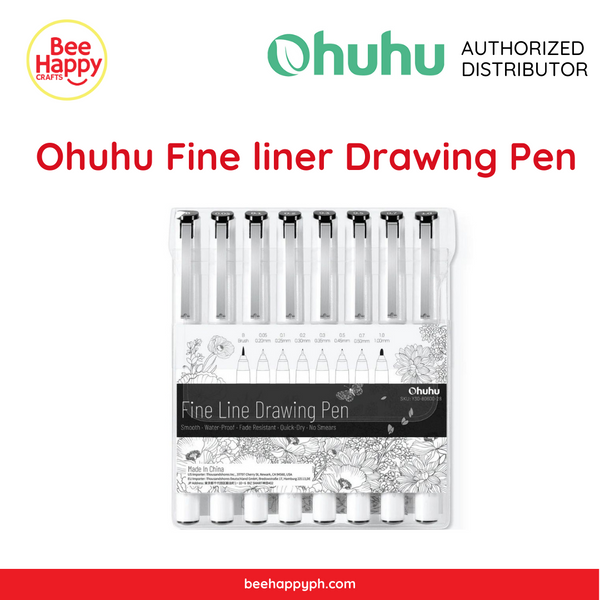 Ohuhu Fineliner Drawing Pen, 8 Count Y30-80600-28