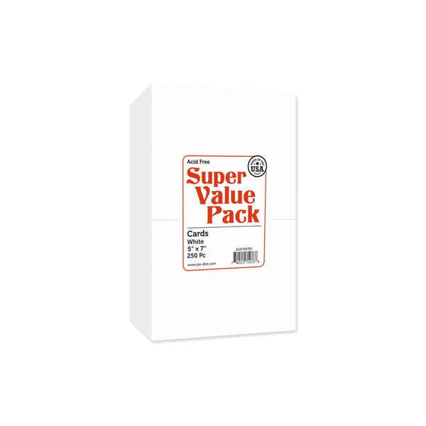 Paper Accents White Super Value Variety Packs 5" x 7" 250pcs