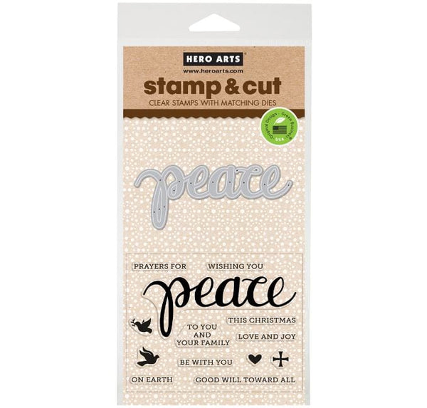 Hero Arts Peace Stamp and Cut